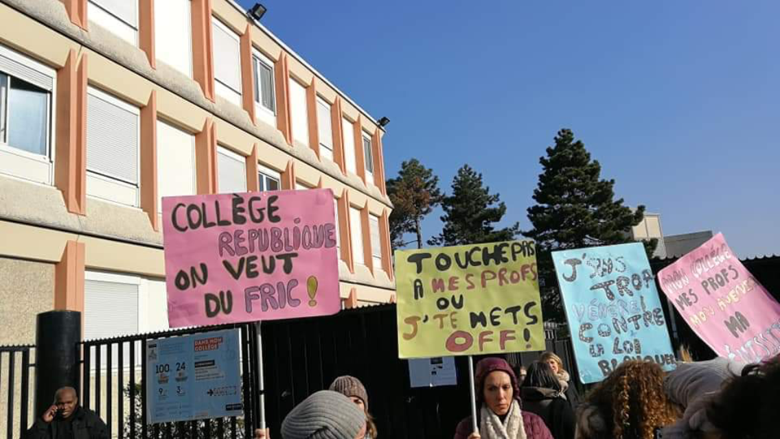 Stop à la répression des enseignants au collège République de Bobigny