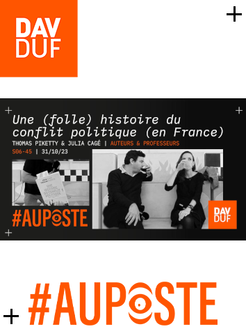 #AuPoste en public - s06#45 - Julia Cagé et Thomas Piketty convoqués Au Poste. Débat public! - 31 octobre 2023