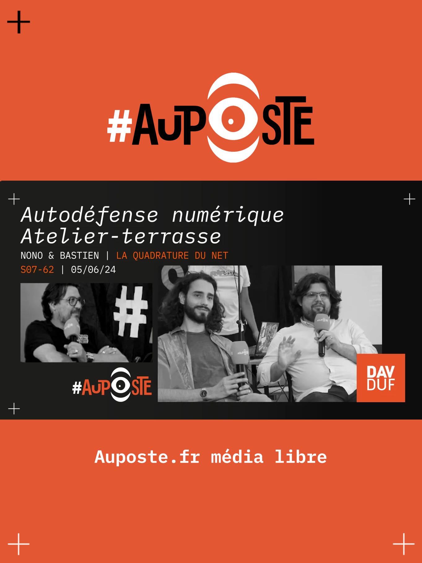 Atelier-terrasse d’autodéfense numérique avec Nono & Bastien de La Quadrature du Net - S07E62