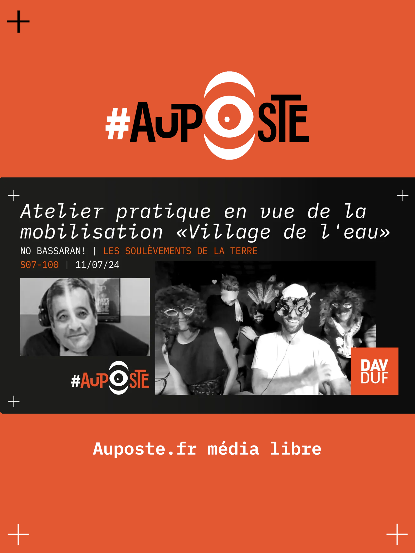 No bassaran! Atelier pratique de la base "soin" en vue de la mobilisation Village de l'eau du 19 au 21 juillet - S07E100
