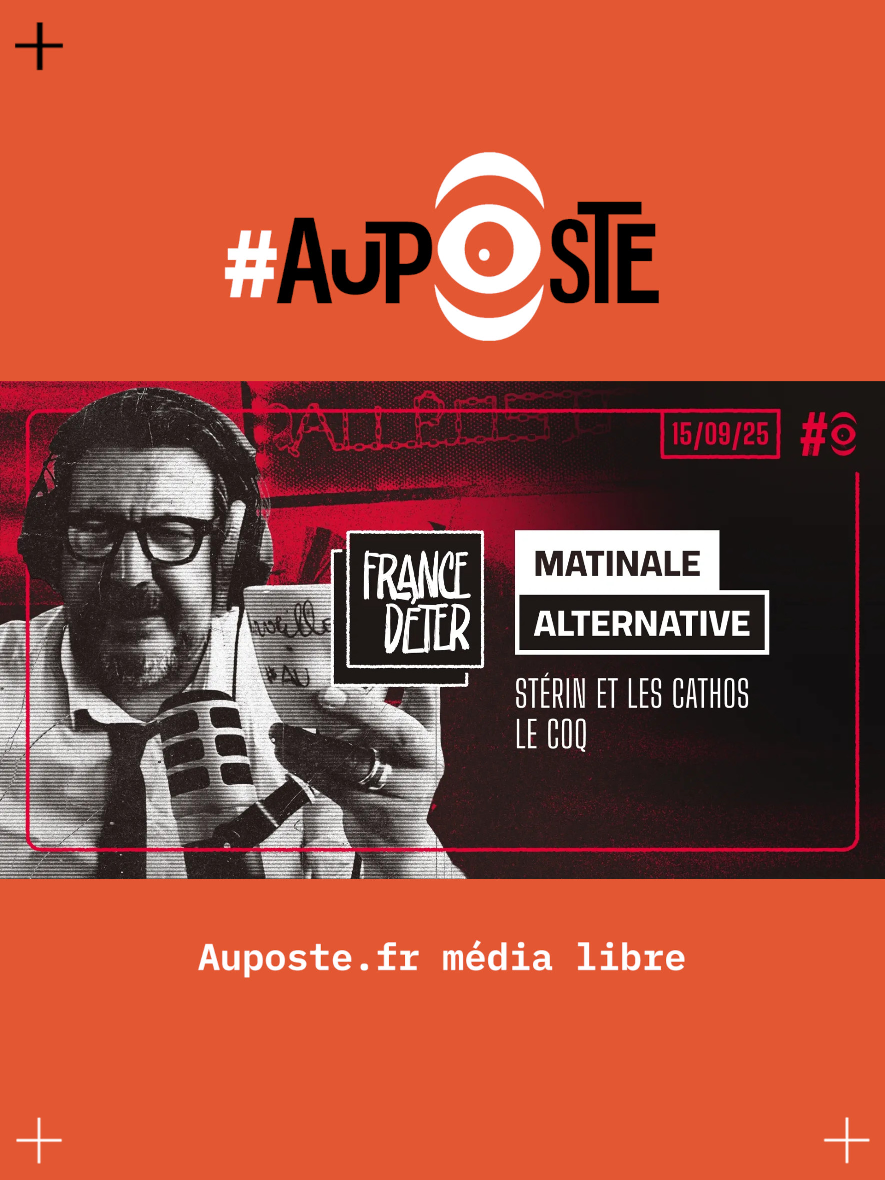 France Déter 15.09: Aurélien Le Coq, Stérin infiltre une fac catho, revue de presse antifa - S10E06 - Lundi 15 Septembre 2025