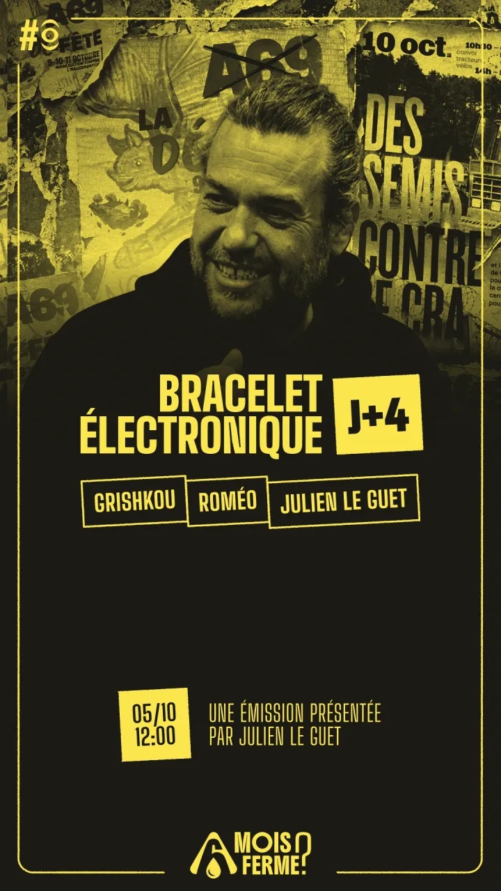 Bracelet électronique : J+4 - S12E24 - Lundi 05 Octobre 2026