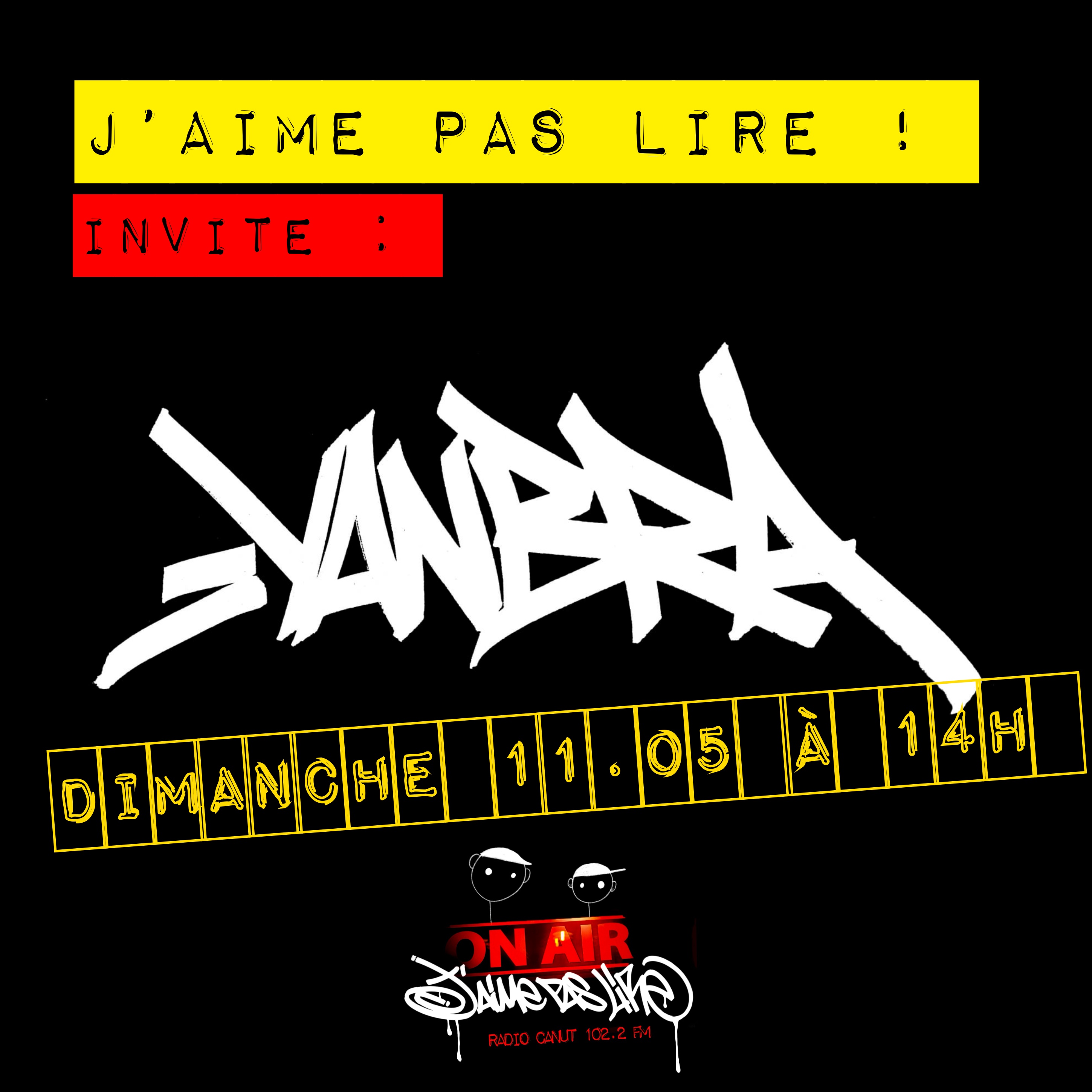 J’aime pas lire ! invite Yanbra