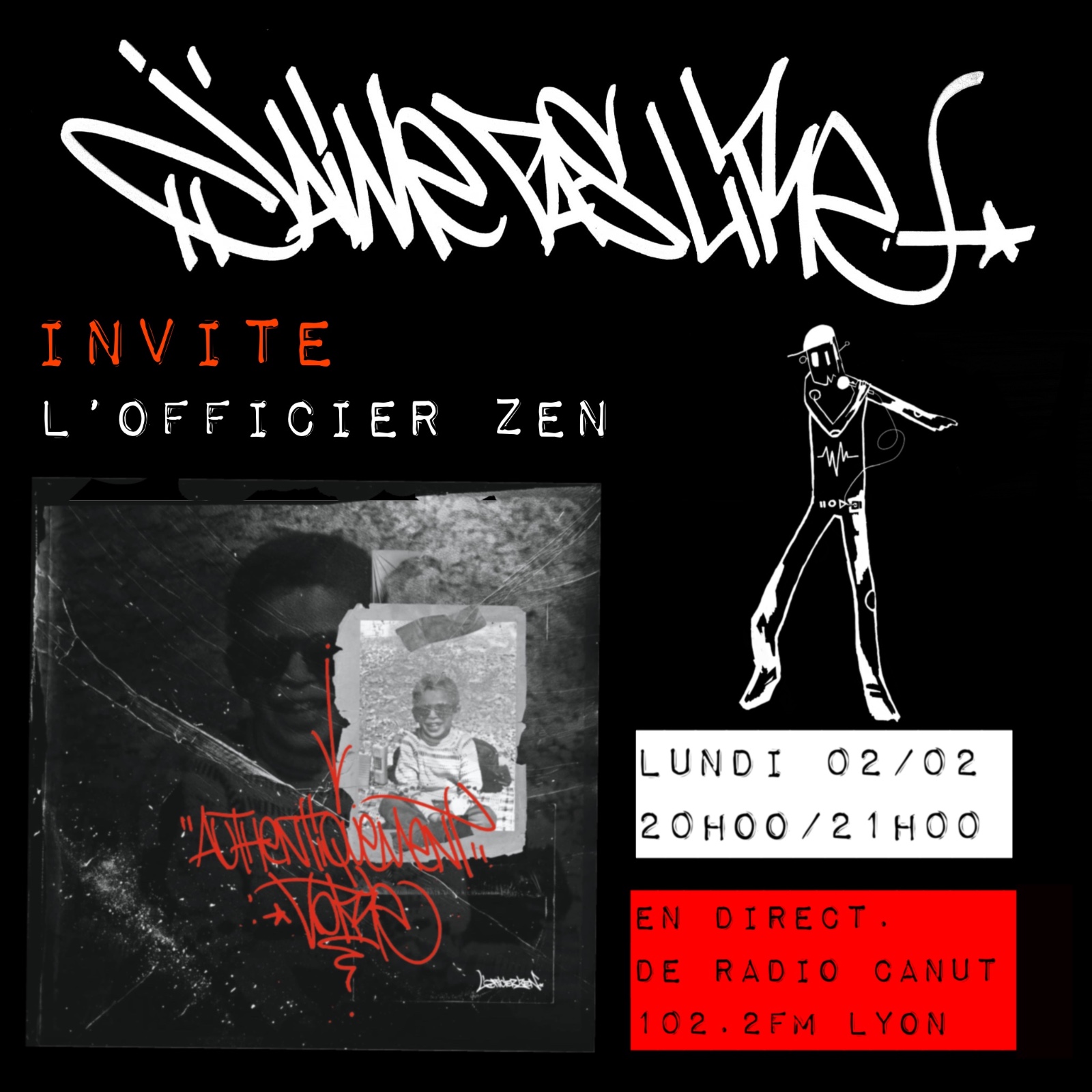 J’AIME PAS LIRE !  invite L’OFFICIER ZEN